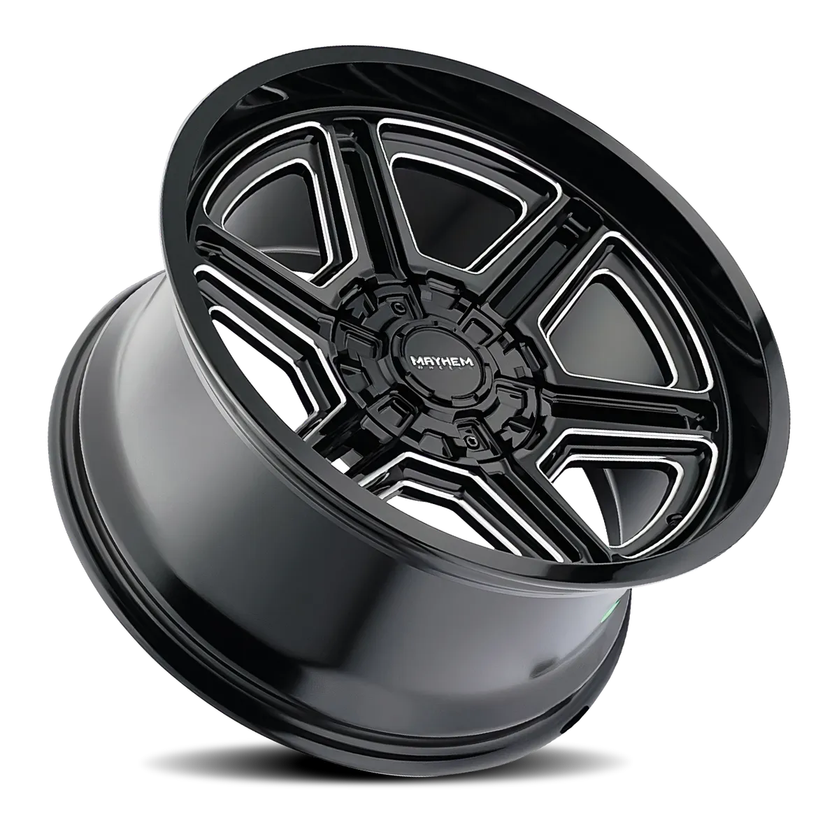 Mayhem Offroad Wheels Hermosa 8113 BM 20x10 Milled Black -25 Off Set 8 Lug 4.52 BSM 125.2 Bore 170 Bolt Circle Cast Aluminum product image