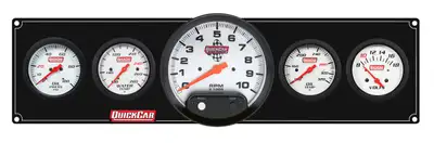 Quickcar Racing Extreme 4-1 Panel w/Tach OP/WT/OT/VT Black