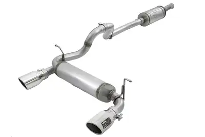 aFe Power aFe POWER Rebel Series 2.5in Cat-Back Exhaust System w/ Polished Tip - JL 4DR 3.6L