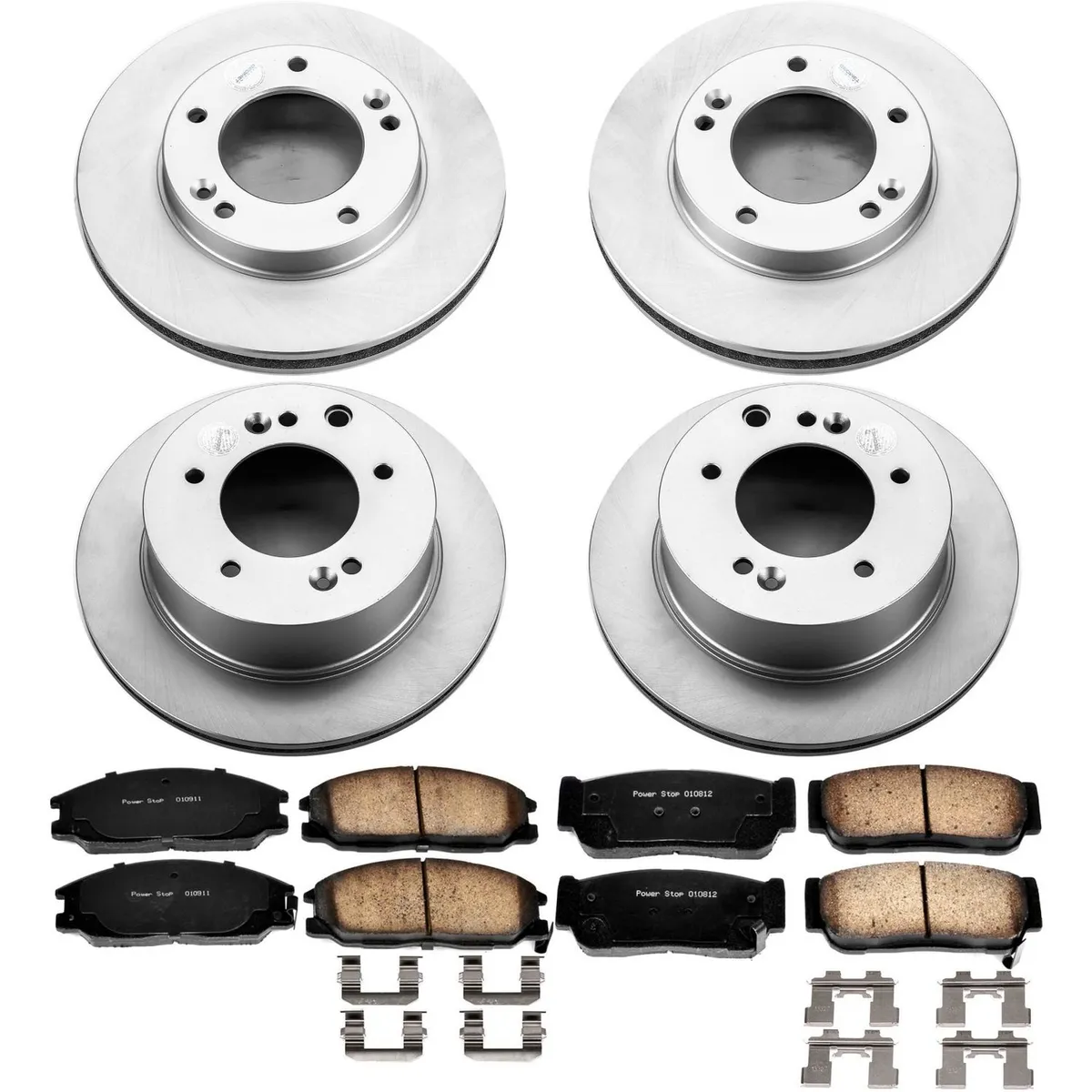 Z17 Geomet Coated Rotor Kit: Genuine Geomet Fully Coated Rotors; Ceramic Pads W/Hardware product image