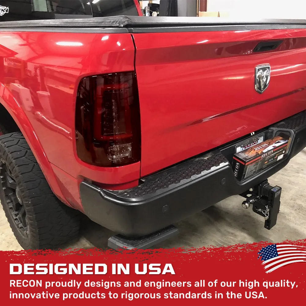 Dodge 09-18 RAM 1500 And 10-18 RAM 25003500 Oled Tail Lights Replaces Factory OEM Halogen Tail Lights - Smoked Lens product image