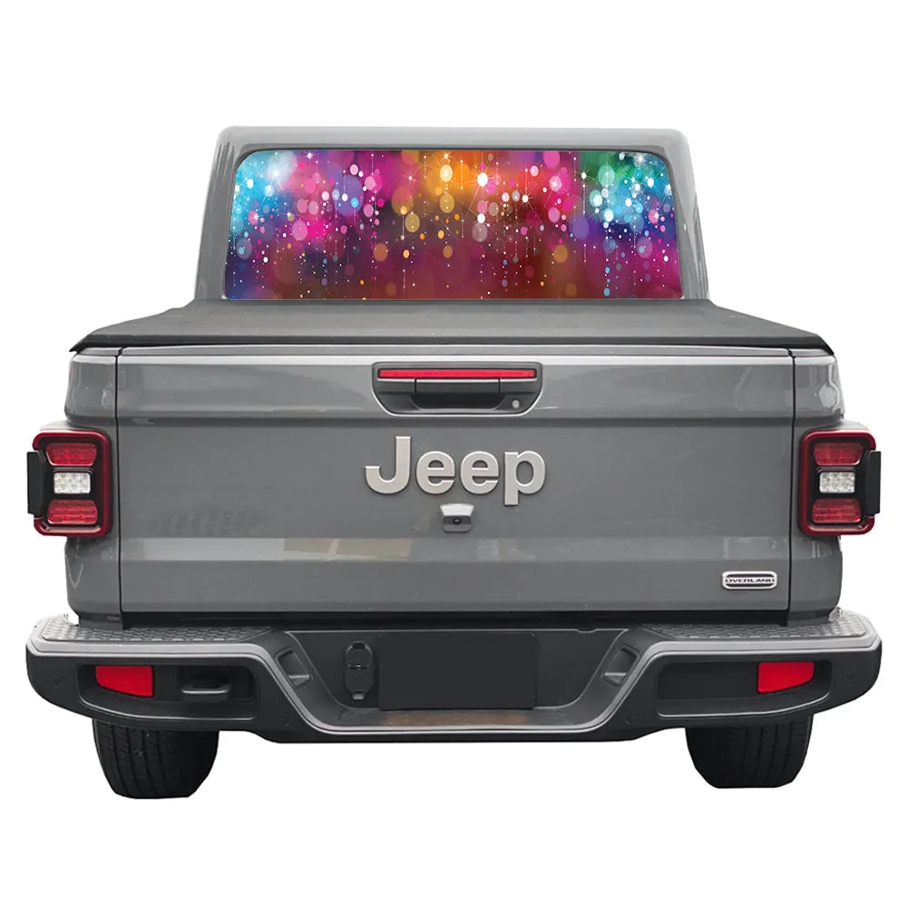Fuzzy Lights Rear Window Decal product image