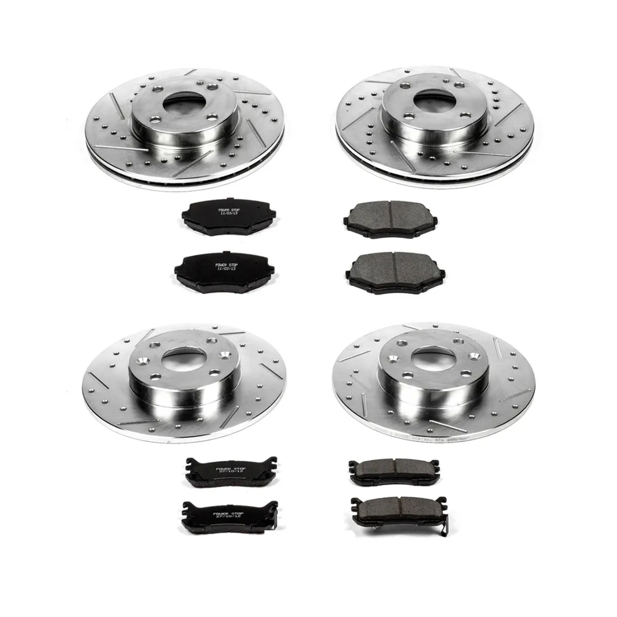Z23 Evolution Sport Upgrade Kit: Drilled/Slotted Rotors; Carbon-Fiber Ceramic Pads W/Hardware product image