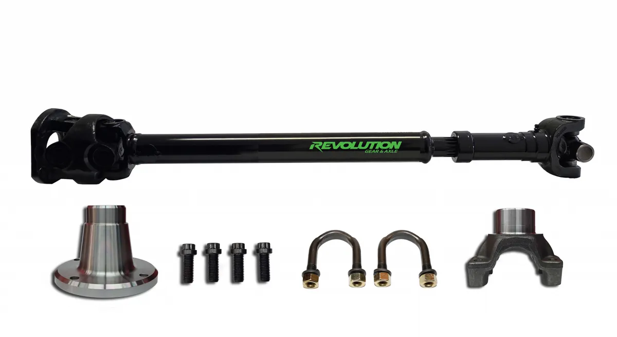Revolution Gear & Axle Jeep Wrangler JK Front 1350 CV Driveshaft 2 or 4 Door with Pinion Yoke Revolution Gear