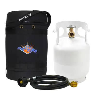 FLAME KING Gas Hauler Kit W/5lb Tank & Rubber Hose
