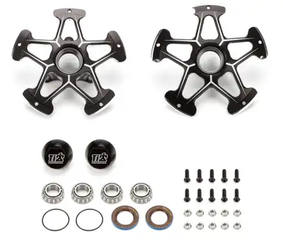 TI22 Performance Direct Mount Front Hubs Super Lite Black