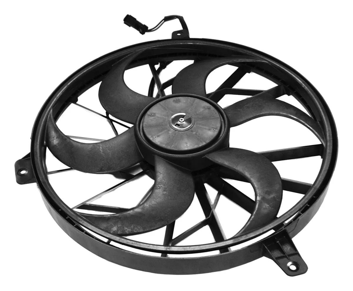 1999-2004 Grand Cherokee WJ 1999-2/20/2003; WJ (US) model w/ 4.0L engine; Approx. 19-1/4in in diameter; 2 wires out of motor; includes motor 1999-2001 Grand Cherokee WJ w/ 4.7L engine; Approx. 19-1/4in in diameter; 2 wires out of motor; includes motor 20 product image