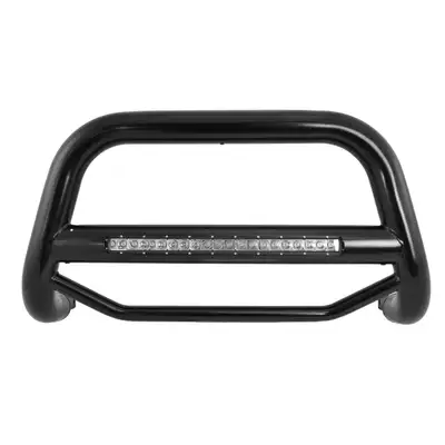 Black Horse Off Road 2224 Cherokee Max Beacon Bull Bar no Skid Plate Black