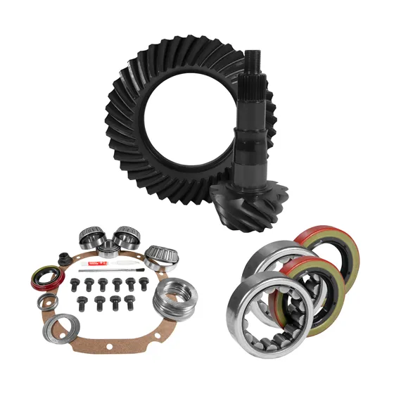 Yukon Gear and Axle 8.8 Inch Ford 3.73 Rear Ring & Pinion, Install Kit, 2.53 Inch Od Axle Bearing & Seals USA Standard