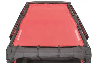 MasterTop Jeep JK ShadeMaker Freedom Mesh Bimini Top Plus For 07-18 Wrangler JK 4 Door Black MasterTop