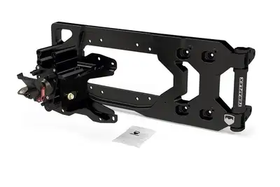 TeraFlex Jeep Wrangler JL Alpha HD Hinged Spare Tire Carrier & Adjustable Spare Tire Mount Kit – 5x5in
