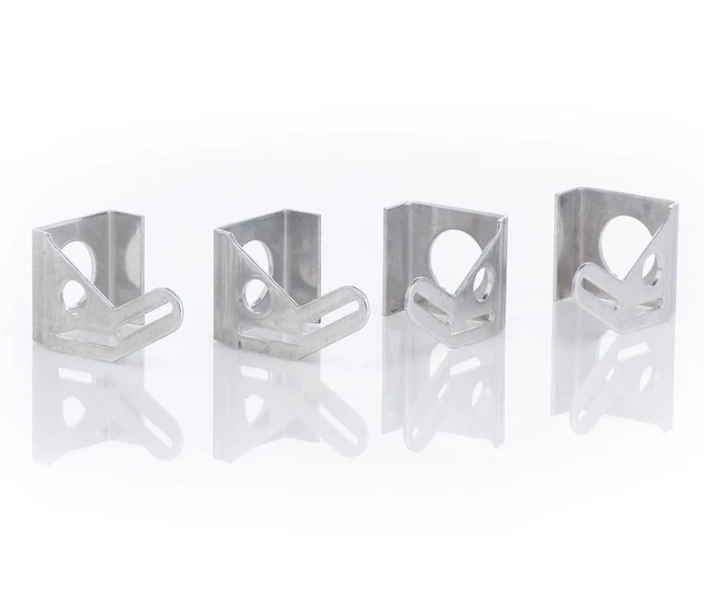 Natural Finish Aluminum Mounting Brackets Set of 4 For 13 Inch Fan Installation Be Cool Radiator product image