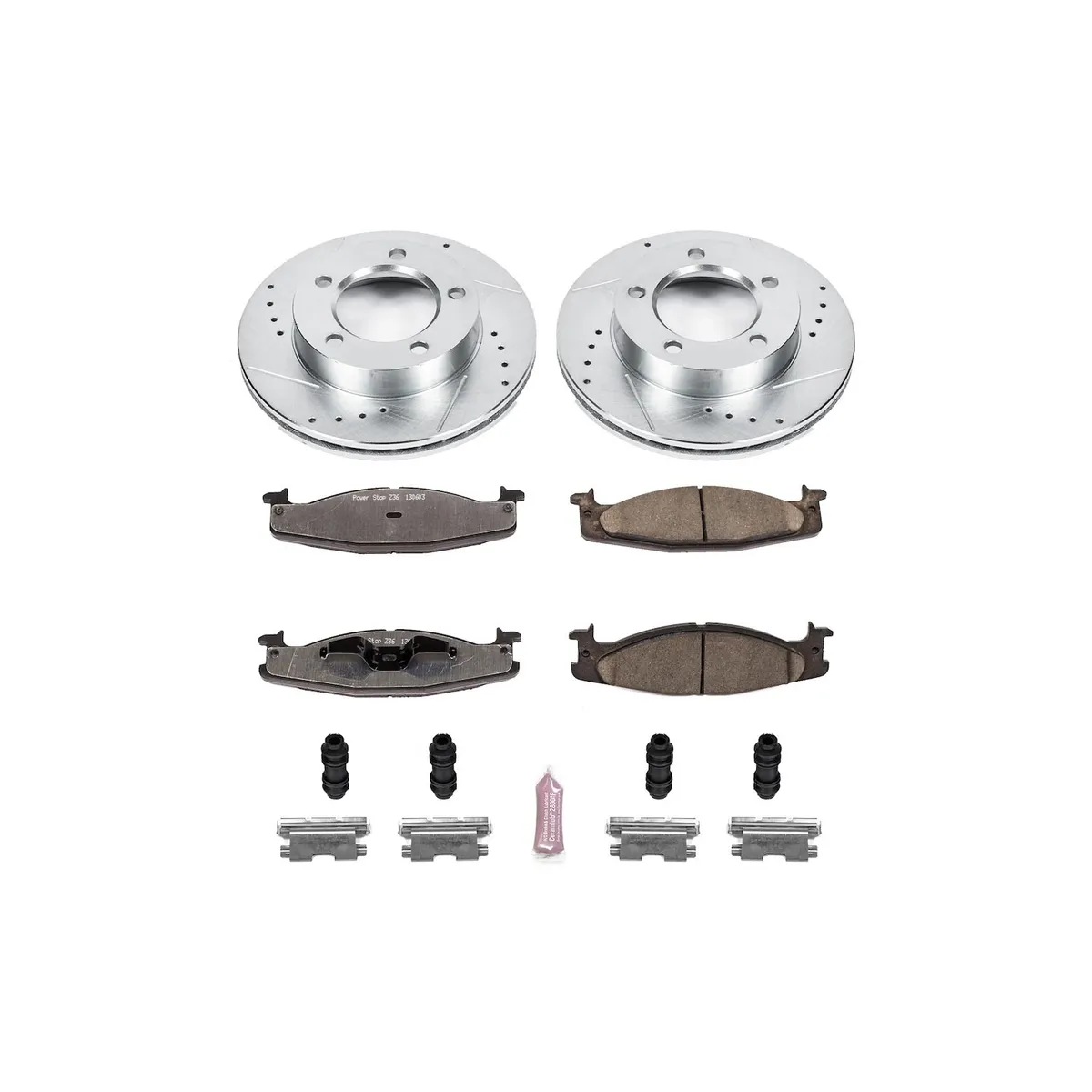 Z36 Truck/Tow Upgrade Kit: Drilled/Slotted Rotors; Carbon-Fiber Ceramic Pads W/Hardware product image