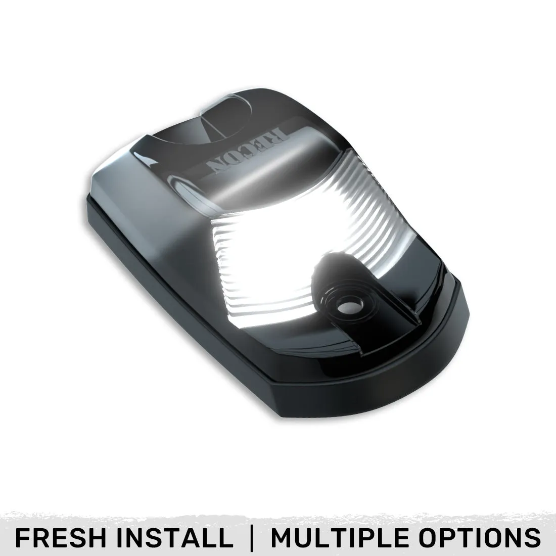 Ford 17-23 Superduty 1-Piece Single Cab Light Clear Cab Roof Light Lens with 2-Way Forward Rear Facing Amber ULTRA High-Power LEDs - 1-Piece Single Cab Light ONLY product image