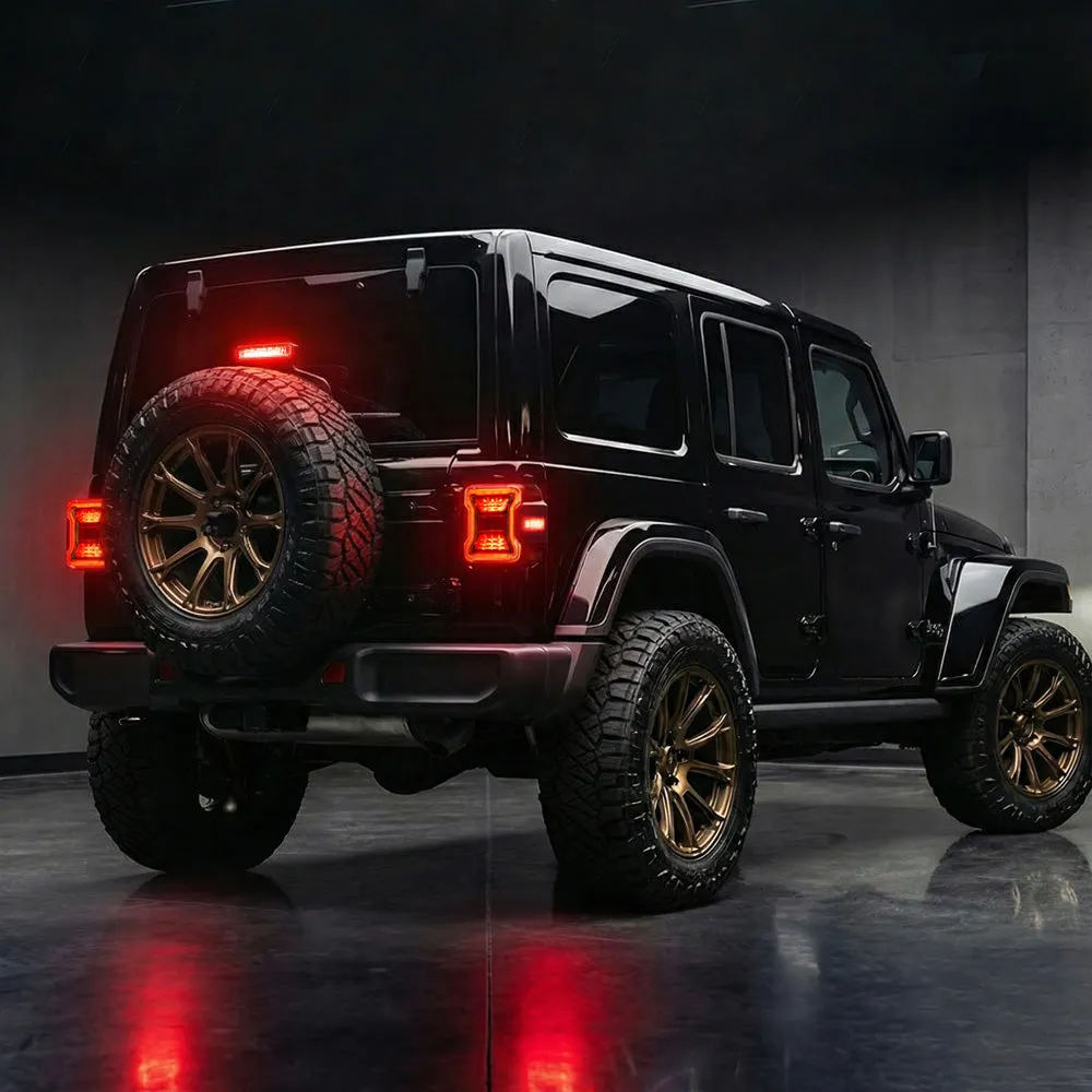 JL Mega Bundle - 9 Inch LED Halo Headlights with Turn Signals, Fogs, Tail Lights, Brake Lights For Jeep Wrangler JL product image