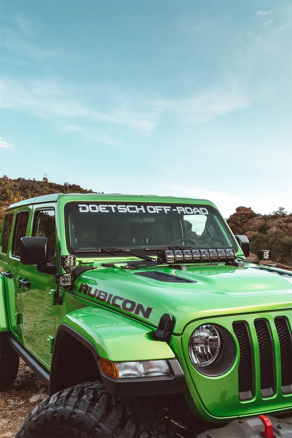 18-Pres Jeep Wrangler JL Adapt Hood Mount Fits 20 Inch Adapt Series RIGID Industries product image
