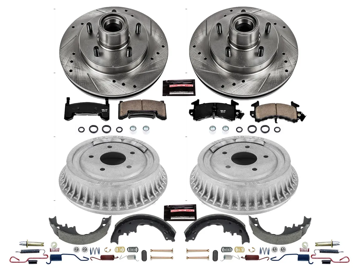 Z23 Evolution Sport Upgrade Kit: Drilled/Slotted Rotors; Carbon-Fiber Ceramic Pads W/Hardware; Coated Drums; Shoes W/Hold Down And Adjuster Kit product image