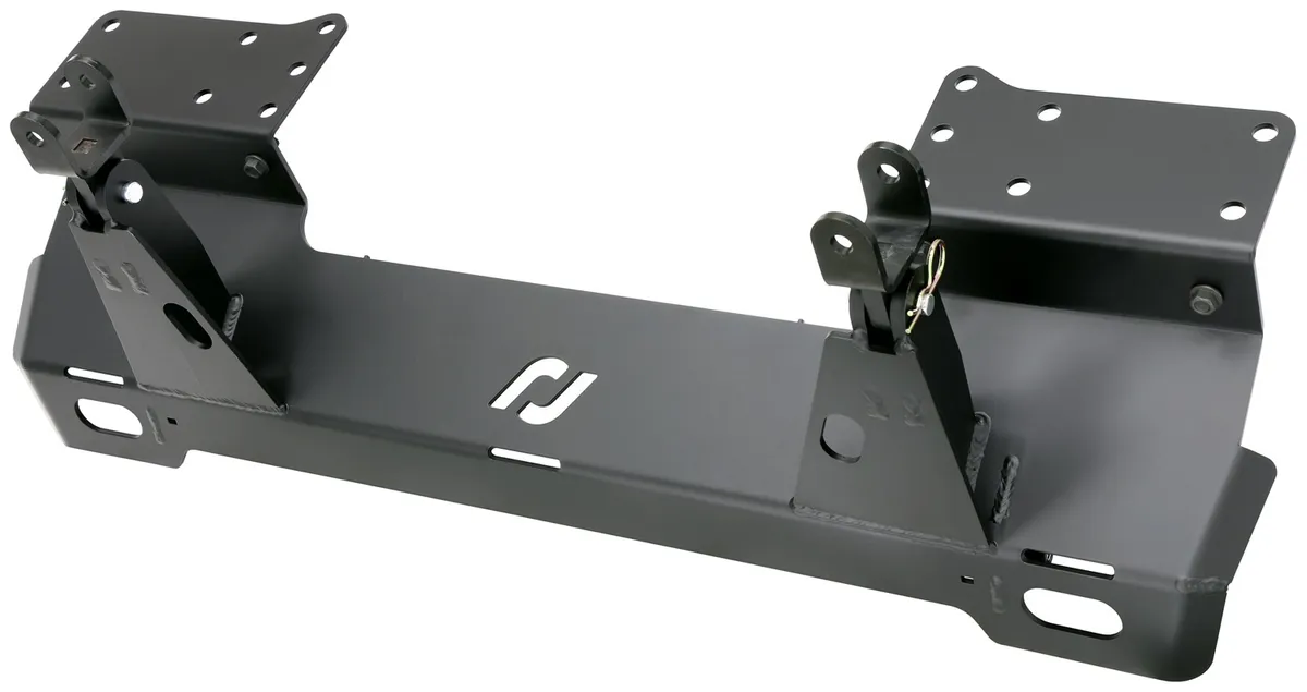 Tow Bar Mounting Kit 18-Up Wrangler JL 20-Up Gladiator w/ Plastic Bumper Bolt-On Includes Mounting Plate Tow Bar Attaching Forks Hardware For Use w/ CE-9033F RockJock 4x4 product image