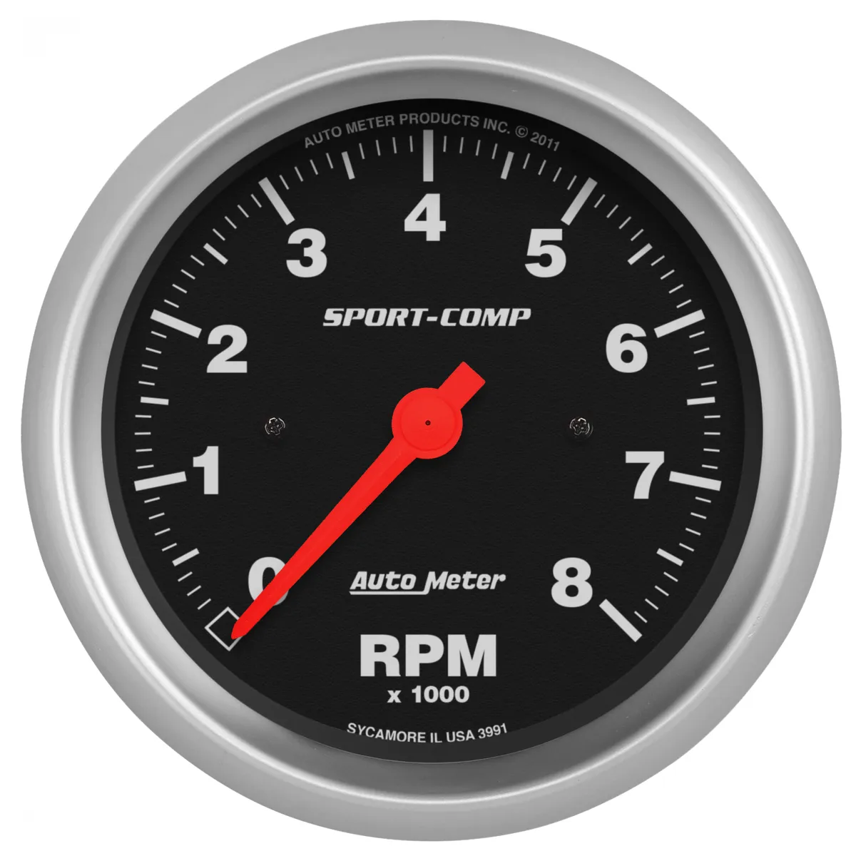 Gauge, Tachometer, 3 3/8", 8k RPM, In-Dash, Sport-Comp product image
