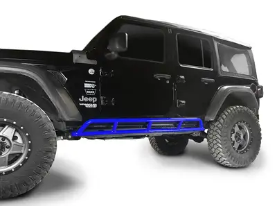 Steinjager Steinjäger Armor Wrangler JL 2018 to Present Rock Sliders 4 Door JLU Southwest Blue