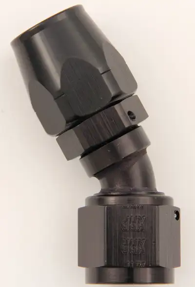 XRP #6 30 Deg Dbl Swivel Hose End - Black