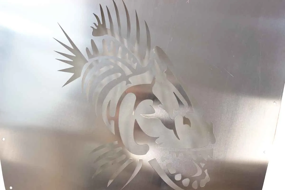 199702 Wrangler Fishbone TJ Hood Louver (9702) Black Black Powder Coat product image