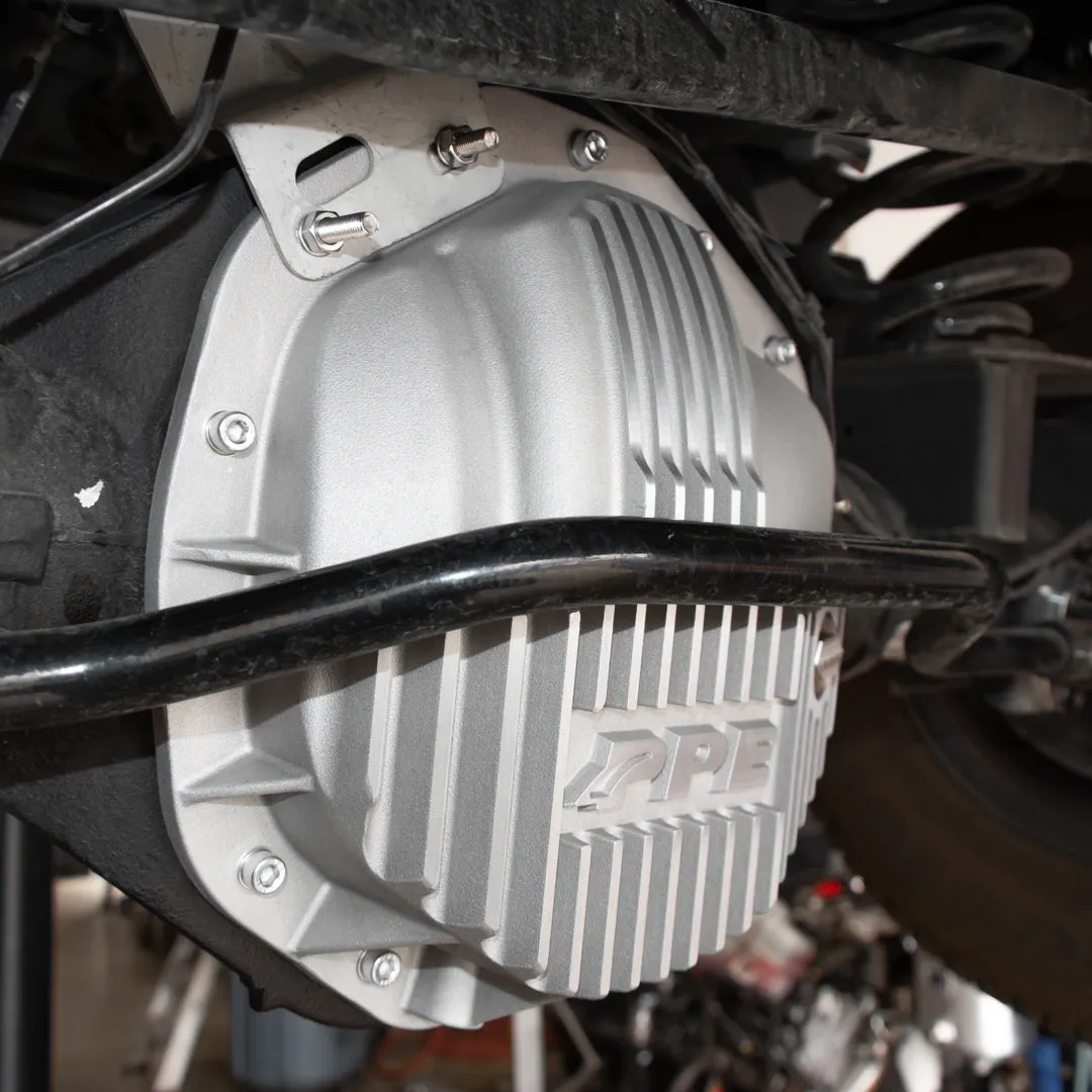 2019-2022 RAM HD 6.4L/6.7L 11.5 Inch /11.8 Inch -14 Heavy-Duty Cast Aluminum Rear Differential Cover Brushed PPE Diesel product image