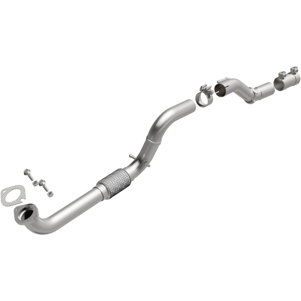 BRExhaust 2019-2023 Jeep Renegade 1.3L | 2019-2023 Fiat 500X 1.3L Direct-Fit Exhaust Front Pipe Kit 107-0396 product image