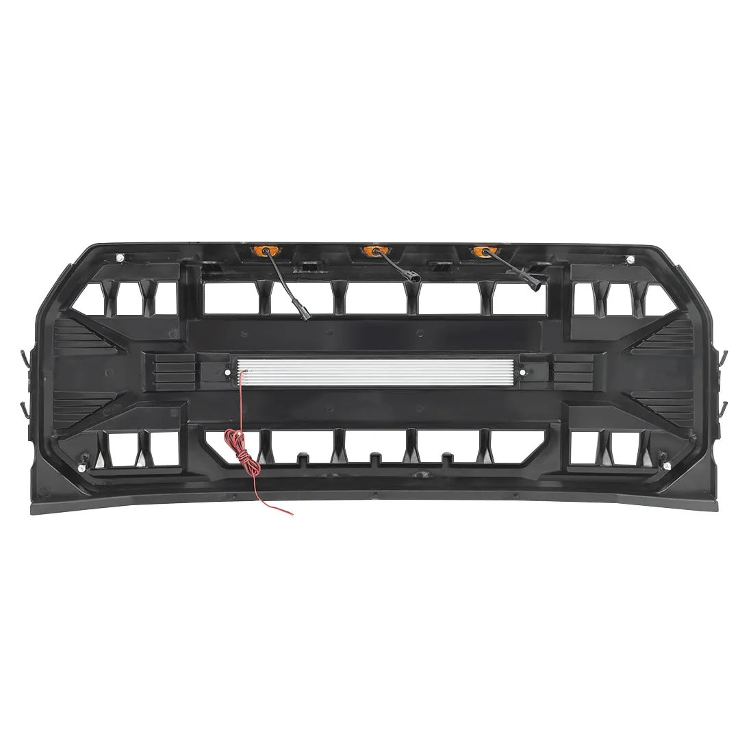 American Modified Amfmaa00115 Armor Grille With LED Off-Road Lights - Matte Black product image