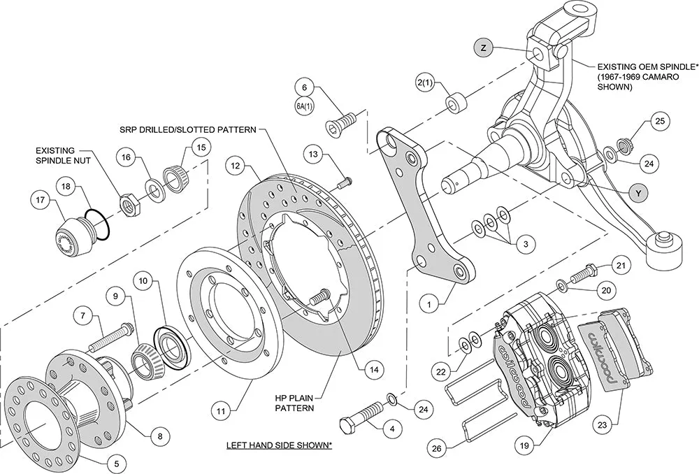 1960 - 1982 Buick, Chevrolet, Ford, GMC, Mercury, Oldsmobile, Pontiac Dynapro Dust-Boot Pro Series Front Brake Kit - 140-13202 product image