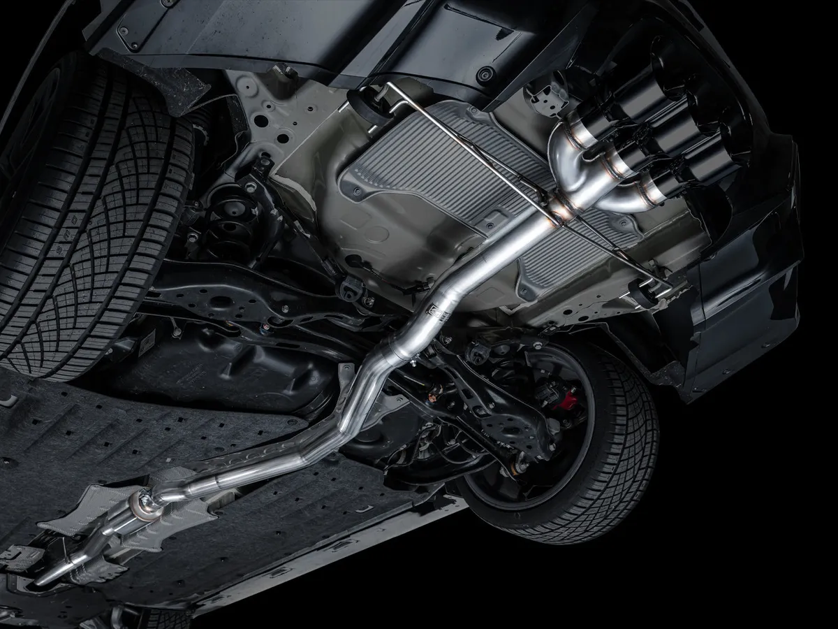 AWE Track Edition Exhaust for DE5 Integra Type-S - Triple Chrome Silver Tips product image