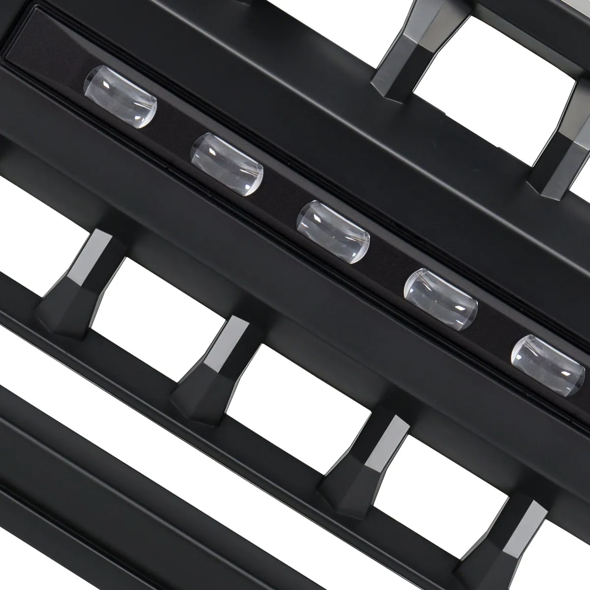 Armor Grille W/ Off-Road Lights - Matte Black For 18+ Jeep Wrangler JL & Gladiator JT product image