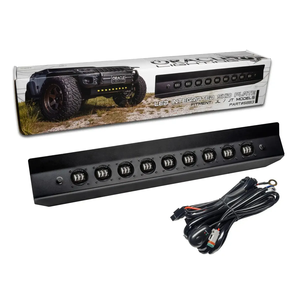 ORACLE Lighting Skid Plate with Integrated LED Emitters for Jeep Wrangler JL and Gladiator JT product image