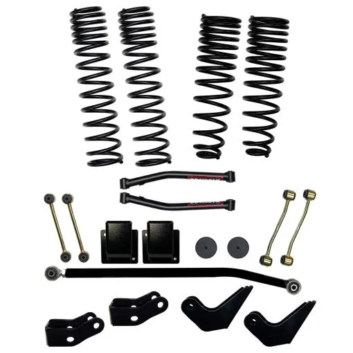 3.5 Inch Dual Rate Long Travel Coil Spring Lift Kit with Shock Extensions 2020-2022 Jeep Gladiator JT Rubicon Skyjacker product image