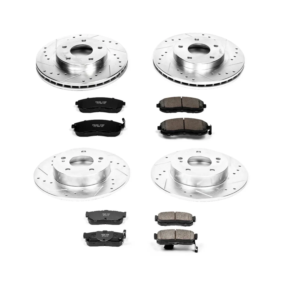 Z23 Evolution Sport Upgrade Kit: Drilled/Slotted Rotors; Carbon-Fiber Ceramic Pads W/Hardware product image