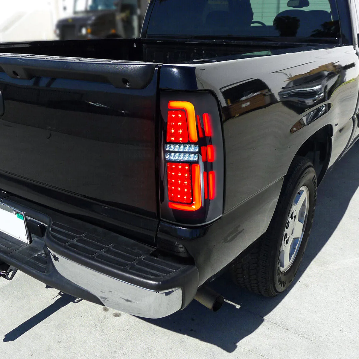 Smoked LED Tail Lights For 99-06 Chevy Silverado & 99- 02 Gmc Sierra 1500 2500 3500(Dot Approved) product image