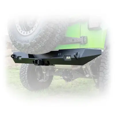 Turn Offroad Jeep JL Rear Bumper with LED Pod Lights & Hitch Receiver | 2018–2025