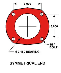 Wilwood FDL Rear Drag Kit Drilled Rotor M-W Lamb Ends 12in Studs product image
