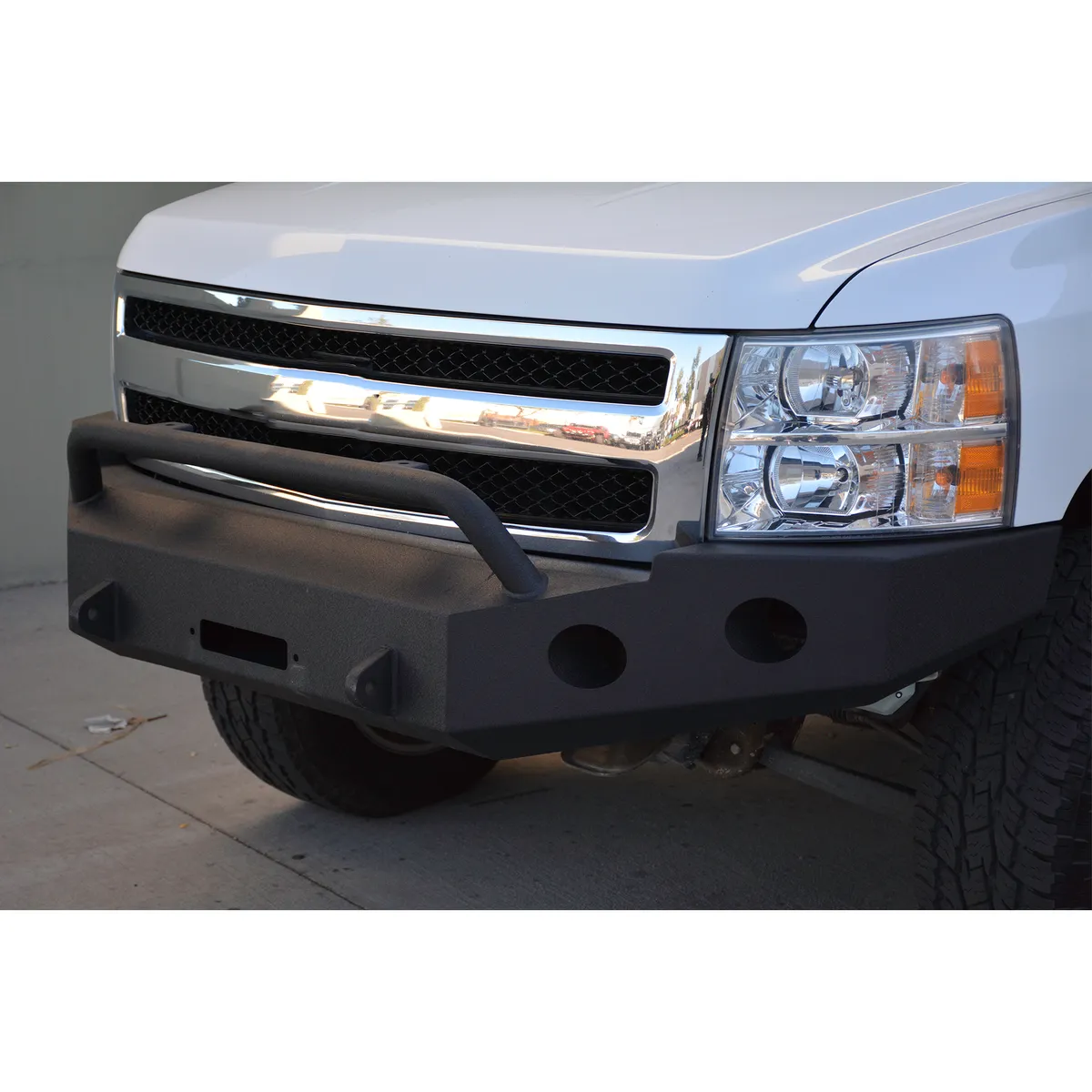 Silverado 1500 Front Bumper 0713 Chevy Silverado Black Powdercoat product image