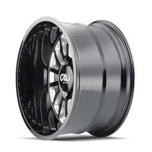 Cast Aluminum Wheels Summit 9110 GB-M 20x9 Milled Spokes Gloss Black 8 On 180 Bolt Pattern 0 Offset Cali Offroad Wheels product image