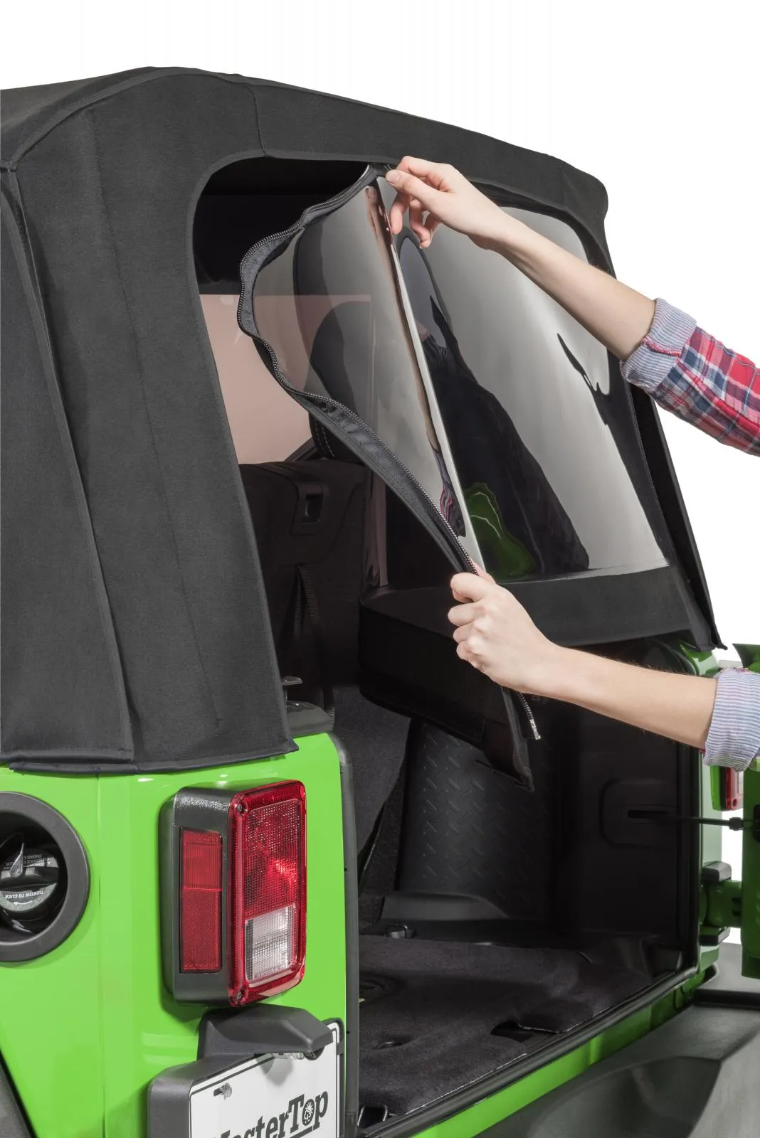 Jeep JK Replacement Window For 13-18 Wrangler JK 2 Door Mopar Factory Top Only 2 Qtr Windows 1 Rear Window Tinted Glass Acrylic Twill MasterTop product image