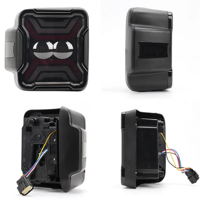 Smoked LED Tail Lights for Jeep Wrangler JL JLU 2018+ product image