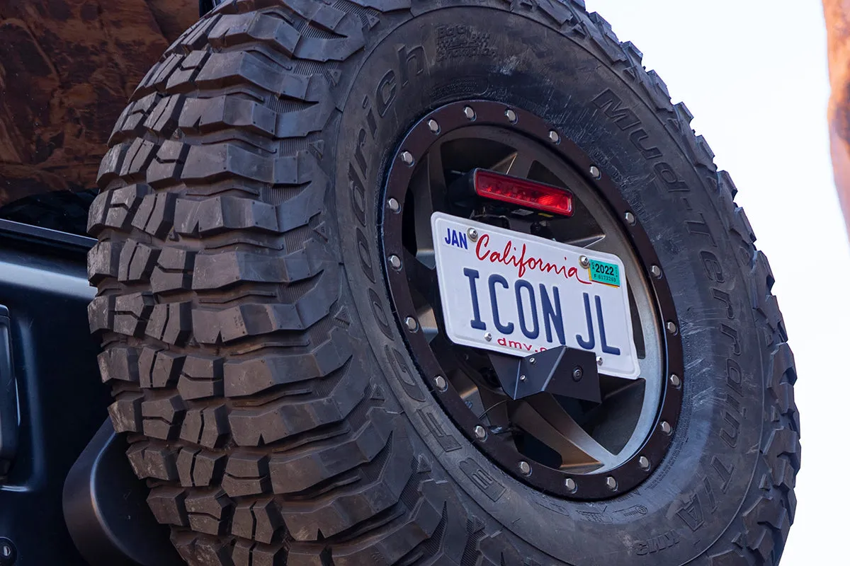 18c Wrangler JL License Plate Relocation Kit product image