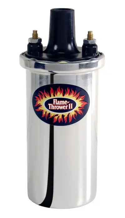 Pertronix Flamethrower Ii Coil 45000 V9olt 0.6 Ohm Chrome