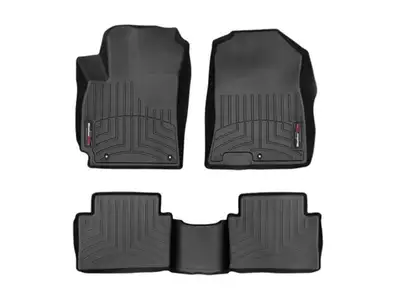 Weathertech WeatherTech 2018 - 2023 Hyundai Kona Black Front and Rear Floorliners 441413-1-2