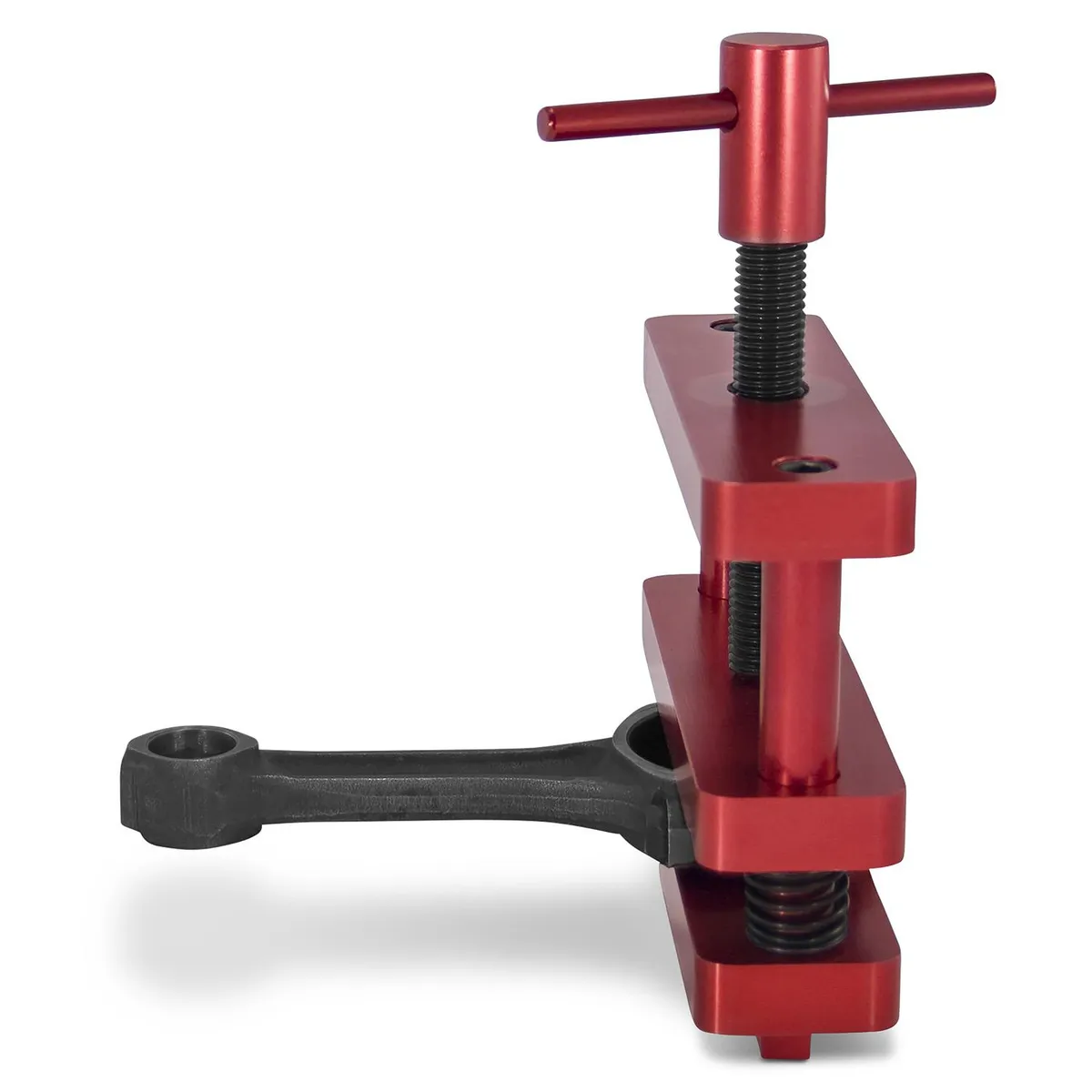 Engine Connecting Rod Vise Standard Vise or Bench Mount T-Handle Type Fits All Sizes Connecting Rods Red Anodized Aluminum Proform product image