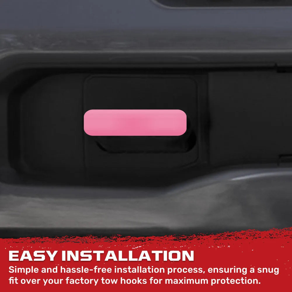 Chevy 20-25 Silverado 1500 Tow Hook Covers 2-Piece Set of Silicone Covers Standard & LED Options - Multiple Colors product image