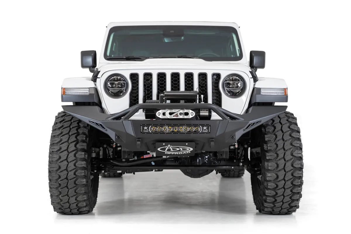 07c Jeep Wrangler Jl/Jt Stealth Fighter Front Bumper License Plate Bracket product image