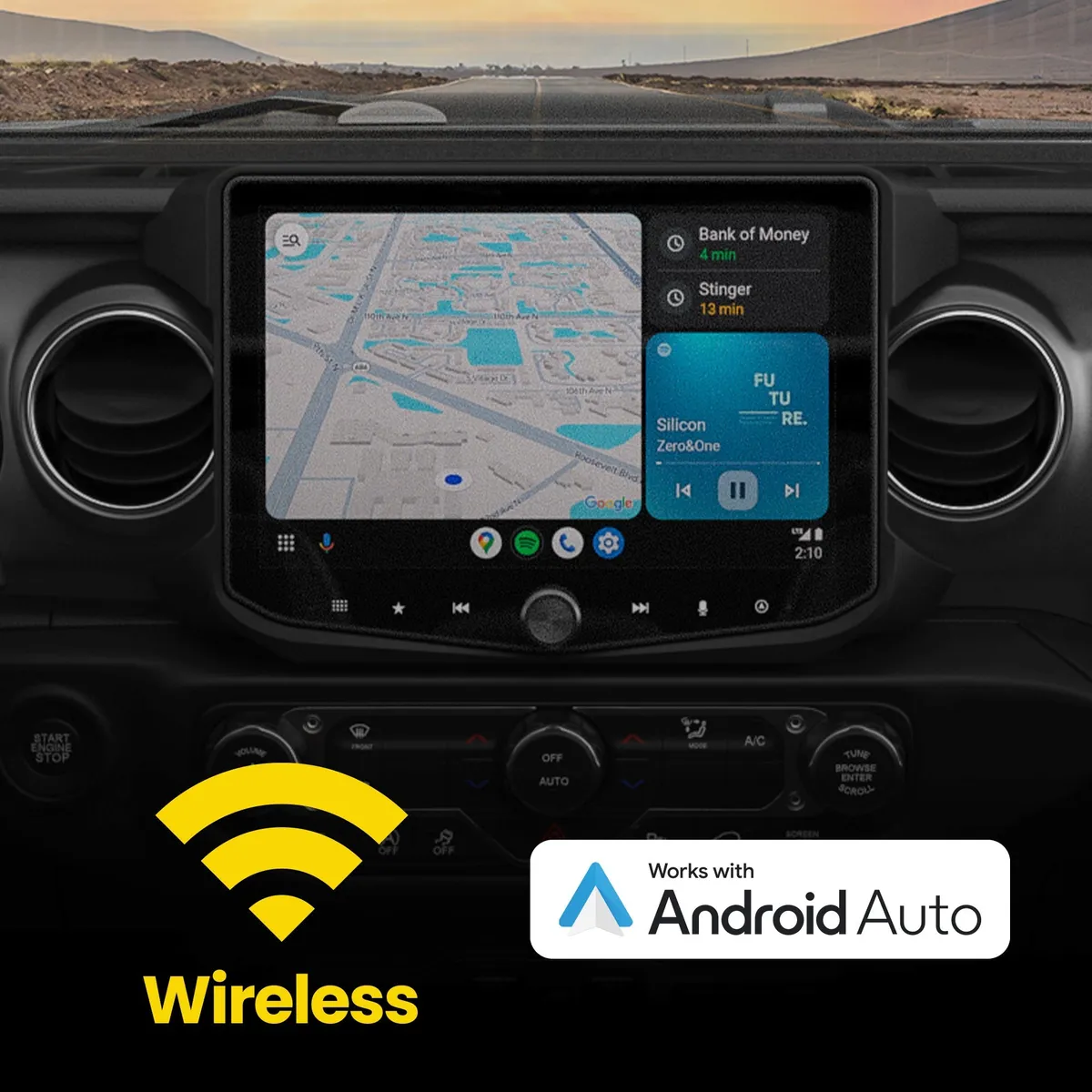 HORIZON10 Jeep Wrangler JL (2018-23)/Gladiator JT (2020-23) 10" Radio Fully Integrated Kit w/Nav Card | Displays Vehicle Info & Off-Road Mode product image