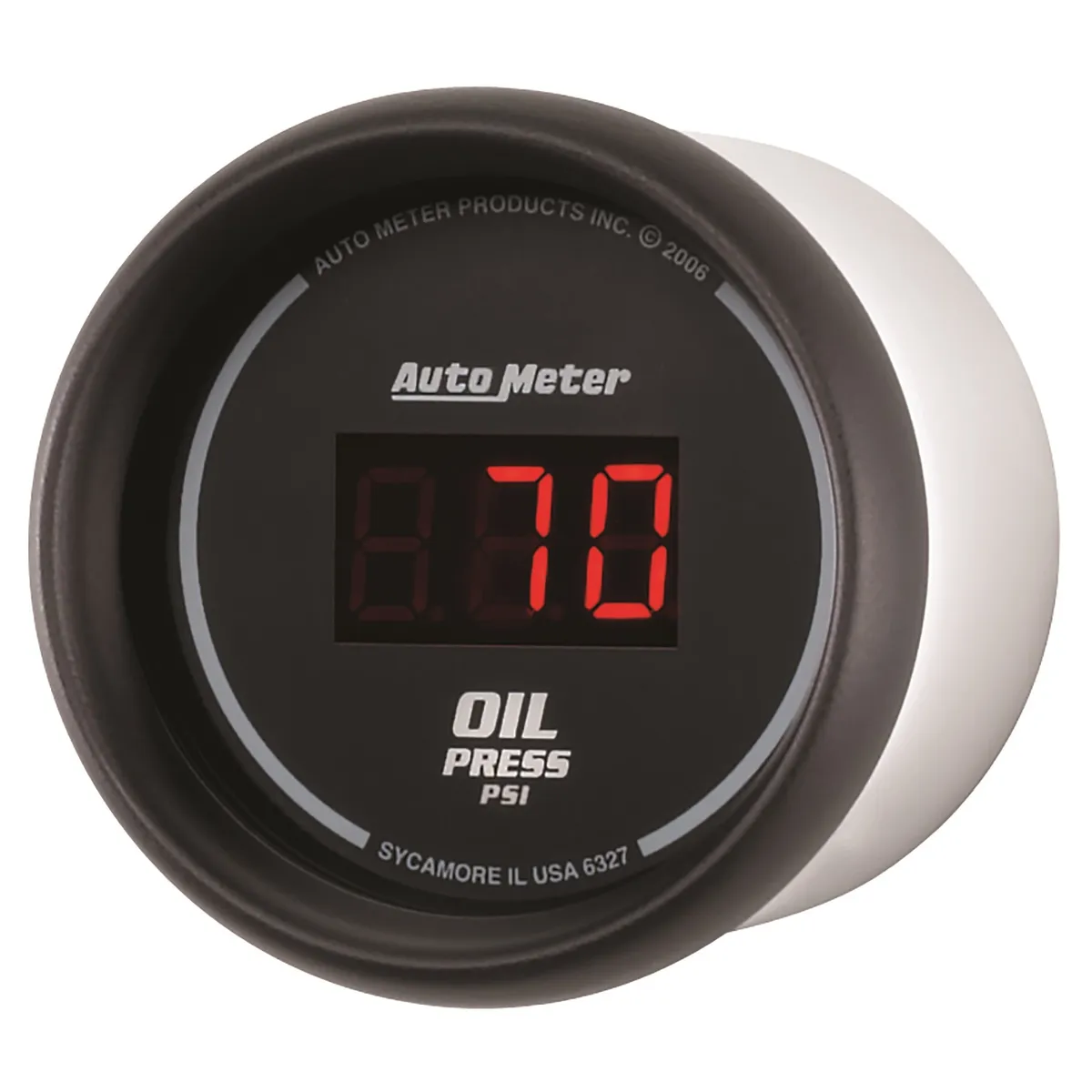 Gauge, Oil Pressure, 2 1/16", 100psi, Digital, Black Dial w/ Red LED product image